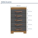 Ver mais imagens de Cômoda para Quarto 5 Gavetas com Pés Itapema