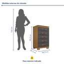 Ver imagem 6 de Cômoda 5 Gavetas Itapema
