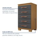 Ver imagem 6 de Cômoda para Quarto 5 Gavetas com Pés Itapema