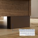 Ver imagem 5 de Cômoda para Quarto 2 Portas e 4 Gavetas com Chave 120,5cm com Pés Floripa Marrom/Malbec
