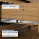 Ver imagem 7 de Cômoda para Quarto 2 Portas e 4 Gavetas com Chave 120,5cm com Pés Floripa Bege/Carvalho Americano/Off White