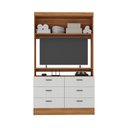 Ver imagem 4 de Estante para TV e Home Theater para TV até 42 Polegadas 120cmx204,5cm Viena 1 Porta 6 Gavetas YesCasa