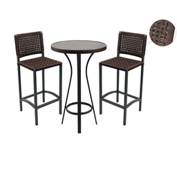CONJUNTO PARA ÁREA COM 02 BANQUETAS DUBAI E 01 BISTRO DUBAI - 1