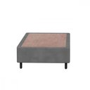 Ver imagem 2 de Base Cama Box Solteiro 78x188x26 Sued Cinza Probel