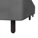 Ver imagem 3 de Base Cama Box Solteiro 78x188x26 Sued Cinza Probel