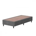 Ver imagem 1 de Base Cama Box Solteiro 78x188x26 Sued Cinza Probel