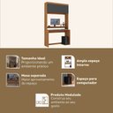 Ver imagem 5 de Escrivaninha Mesa Escritório para Computador Viena 1 Porta Espresso Móveis