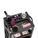 Ver imagem 2 de Kit Salão de Beleza Lavatório Reclinável Champ + Cadeira Titan + Carrinho Auxiliar Junior -