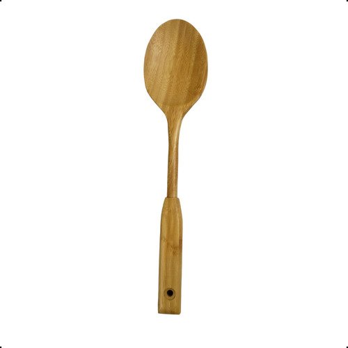 Colher de Bambu 35cm para Servir Cozinha Arroz Salada Assado