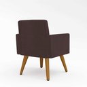 Ver imagem 5 de Kit 9 Poltronas Nina Decorativa para Recepção Balaqui Decor Cor:Marrom