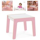 Ver imagem 5 de Mesa Infantil Madeira Mesinha Criança Rosa MDF Menina Escolar Brinquedoteca Estudos Moderna Multiuso