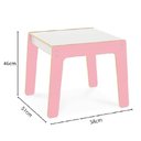 Ver imagem 4 de Mesa Infantil Madeira Mesinha Criança Rosa MDF Menina Escolar Brinquedoteca Estudos Moderna Multiuso
