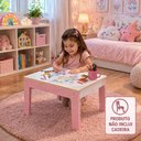 Ver imagem 7 de Mesa Infantil Madeira Mesinha Criança Rosa MDF Menina Escolar Brinquedoteca Estudos Moderna Multiuso