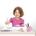 Ver mais imagens de Mesa Infantil Madeira Mesinha Criança Rosa MDF Menina Escolar Brinquedoteca Estudos Moderna Multiuso