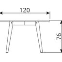 Ver imagem 3 de Mesa Redonda Design Escandinavo em Madeira e Acabamento Acetinado em Cera Coleção Scandian Marrom/Cor