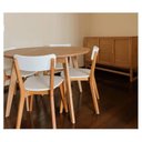 Ver imagem 2 de Mesa Redonda Design Escandinavo em Madeira e Acabamento Acetinado em Cera Coleção Scandian Marrom/Cor