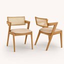 Ver imagem 3 de Sala de Jantar Quadrada 6 Cadeiras Maciça- Berlin - Imperial