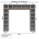 Ver imagem 3 de Guarda-roupa Modulado 6 Peças 9 Portas Jade CabeCasa MadeiraOriginals