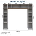 Ver imagem 3 de Guarda-Roupa Planejado 6 Peças 9 Portas Jade CabeCasa MadeiraOriginals Cinza/Urbano