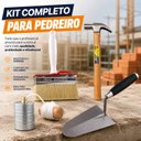 Ver imagem 3 de Kit Ferramentas para Pedreiro com Prumo Colher 7 pol Martelo e Broxa