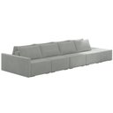 Ver imagem 7 de Sofá Ilha Modulado Milos 432cm Puff Lateral Veludo Cinza G33 - Gran Belo