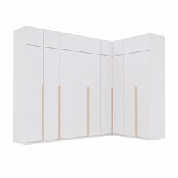 Guarda-roupa Modulado de Canto 10 Peças 18 Portas Jade Cabecasa Madeiramadeira - 10