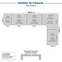 Ver imagem 2 de Guarda-Roupa Modulado de Canto 10 Peças 18 Portas Jade CabeCasa MadeiraOriginals Branco/Fosco