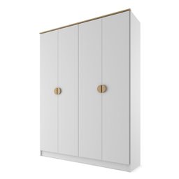 Guarda-Roupa Solteiro 100% Mdf Bp 4 Portas 2 Gavetas Asti - 5