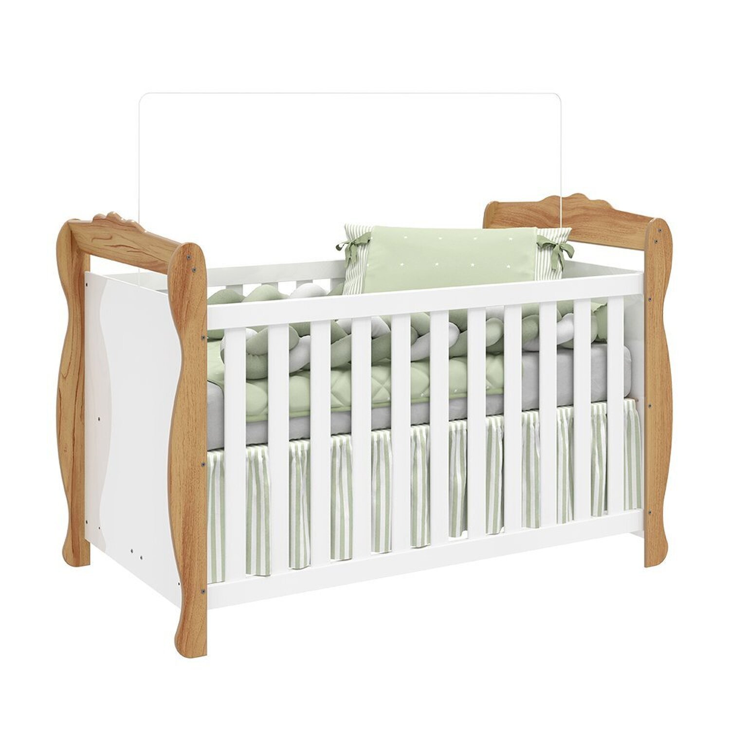 Berço Mini Cama 3 em 1 Americano 100% Mdf Cocada - 3