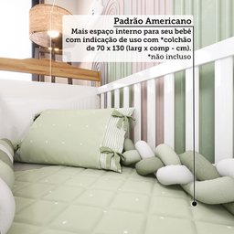 Berço Mini Cama 3 em 1 Americano 100% Mdf Cocada - 11
