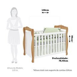 Berço Mini Cama 3 em 1 Americano 100% Mdf Cocada - 5