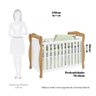 Berço Mini Cama 3 em 1 Americano 100% Mdf Cocada - 4