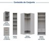 Guarda-roupa Modulado 7 Peças 7 Portas 2 Mesa Cabeceira Jade CabeCasa MadeiraMadeira - 4