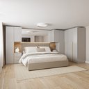 Ver imagem 1 de Guarda-roupa Modulado 7 Peças 7 Portas 2 Mesa Cabeceira Jade CabeCasa MadeiraOriginals