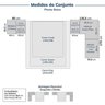 Guarda-roupa Modulado 7 Peças 7 Portas 2 Mesa Cabeceira Jade CabeCasa MadeiraMadeira - 2