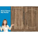 Ver imagem 4 de Guarda Roupa Casal 13 Portas e 7 Gavetas C/ 1 Espelho Londres Capelinha Jatoba/areia - Santos Andir