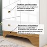 Guarda-roupa Infantil 3 Portas com Janelas Retangulares e 2 Gavetas 100% Mdf Cocada - 7