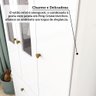 Guarda-roupa Infantil 3 Portas com Janelas Retangulares e 2 Gavetas 100% Mdf Cocada - 8