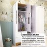 Guarda-roupa Infantil 3 Portas com Janelas Retangulares e 2 Gavetas 100% Mdf Cocada - 10