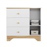 Cômoda Infantil 1 Porta com Janela Retangular e 3 Gavetas 100% Mdf Cocada - 3
