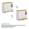 Cômoda Infantil 1 Porta com Janela Retangular e 3 Gavetas 100% Mdf Cocada - 5