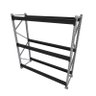 Kit 1 mini porta pallet 250 kg 180x200x60 (CxLxP) cinza com preto sem bandejas - 1