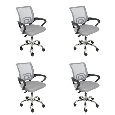 Kit 4 Cadeiras Escritorio Diretor Tela Mesh Tok 3310
