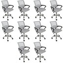 Ver imagem 1 de Kit 10 Cadeiras Escritorio Diretor Tela Mesh Tok 3310