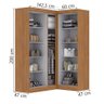 Quarto Modulado de Canto Madrid com 5 Portas Maxel - 3
