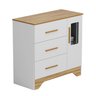 Cômoda Infantil 1 Porta com Janela Retangular e 3 Gavetas 100% Mdf Liam - 3
