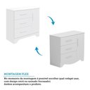 Ver imagem 6 de Cômoda Infantil 1 Porta e 3 Gavetas 100% Mdf Liam