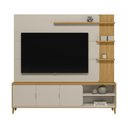 Ver imagem 3 de Estante Painel para Tv 70 Pol 200cm Apollo Tauari/off L06 - Mpozenato