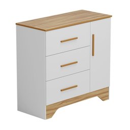 Cômoda Infantil 1 Porta e 3 Gavetas 100% Mdf Liam - 3