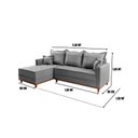 Ver imagem 3 de Sofá 3 Lugares Onix com Chaise Lado Esquerdo 230cm em Linho